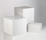 Studio Sitzwürfel Set 3-tlg. weiß lackiert