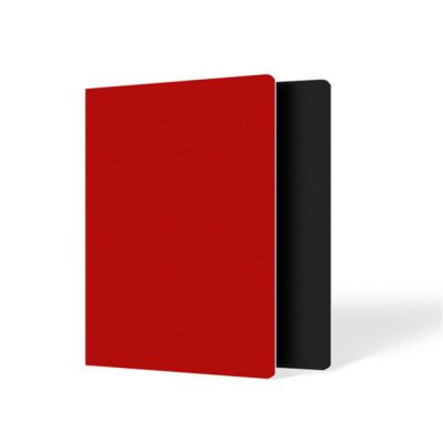 Exclusive Buchhülle für Leporellos, Lederimitat rot, 2 Formate