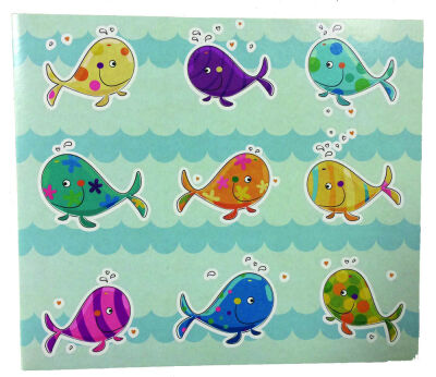 Bildmappe für Schul- und Kindergartenfotos 25 Stck. "Fische"