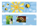 Bildmappe für Schul- und Kindergartenfotos 25 Stck. "Biene"