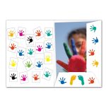 Bildmappe Flügelmappe bis 18x25 cm für Schul- und Kindergartenfotos 50 Stck. "Hände"