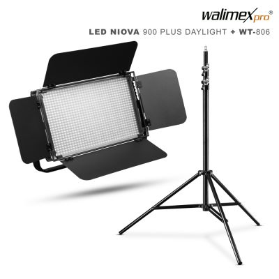 Walimex pro LED Niova 900 Daylight Set mit  WT-806 Stativ