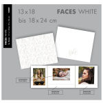 Bildmappe für Schul- und Kindergartenfotos 25 Stck. "Faces White"