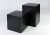 Studio Sitzwürfel Set 2-tlg. schwarz lackiert