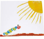 Bildmappe für Schul- und Kindergartenfotos 25 Stck. "Raupe/Schmetterling"