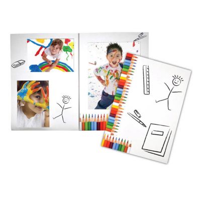Bildmappe bis 20x30 cm für Schul- und Kindergartenfotos 25 Stck. "Stifte"